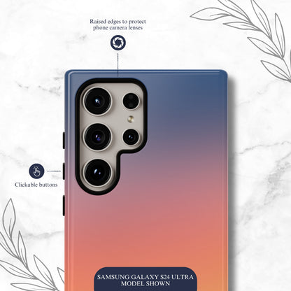 Sunset Aura - Samsung Galaxy Case Phone Case-aesthetic phone case-shockproof phone case-cute phone case-designer phone case-elegant phone case-luxury phone case-phone accessories-fashion accessory