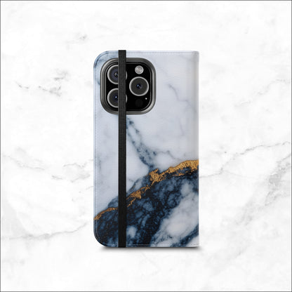 Azure Alloy - iPhone Flip Case Wallet, Leather Folio Case Phone Case-aesthetic phone case-shockproof phone case-cute phone case-designer phone case-elegant phone case-luxury phone case-phone accessories-fashion accessory