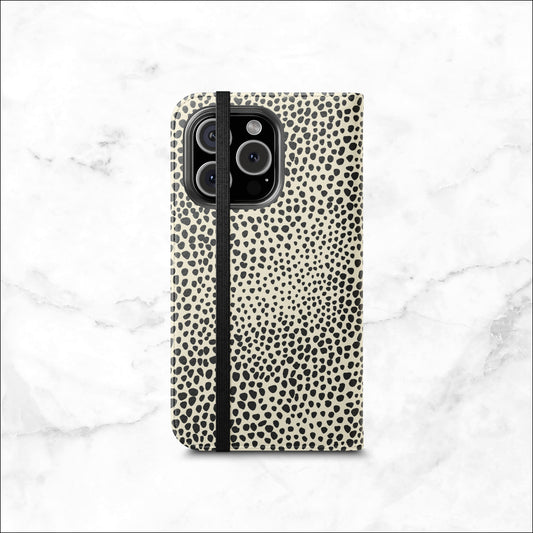 Vanilla Mocha - iPhone Flip Case Wallet, Leather Folio Case Phone Case-aesthetic phone case-shockproof phone case-cute phone case-designer phone case-elegant phone case-luxury phone case-phone accessories-fashion accessory