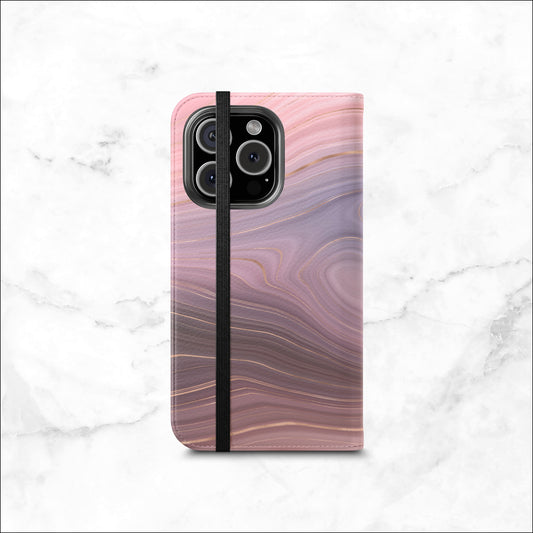 Awakened - iPhone Flip Case Wallet, Leather Folio Case