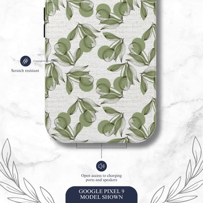 Olive Branch - Google Pixel Case Phone Case-aesthetic phone case-shockproof phone case-cute phone case-designer phone case-elegant phone case-luxury phone case-phone accessories-fashion accessory