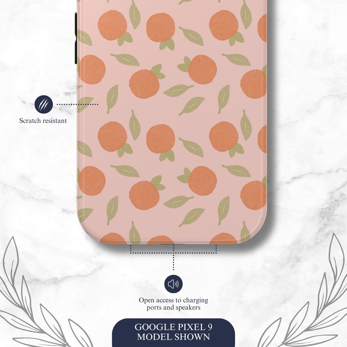Orange Harvest - Google Pixel Case Phone Case-aesthetic phone case-shockproof phone case-cute phone case-designer phone case-elegant phone case-luxury phone case-phone accessories-fashion accessory
