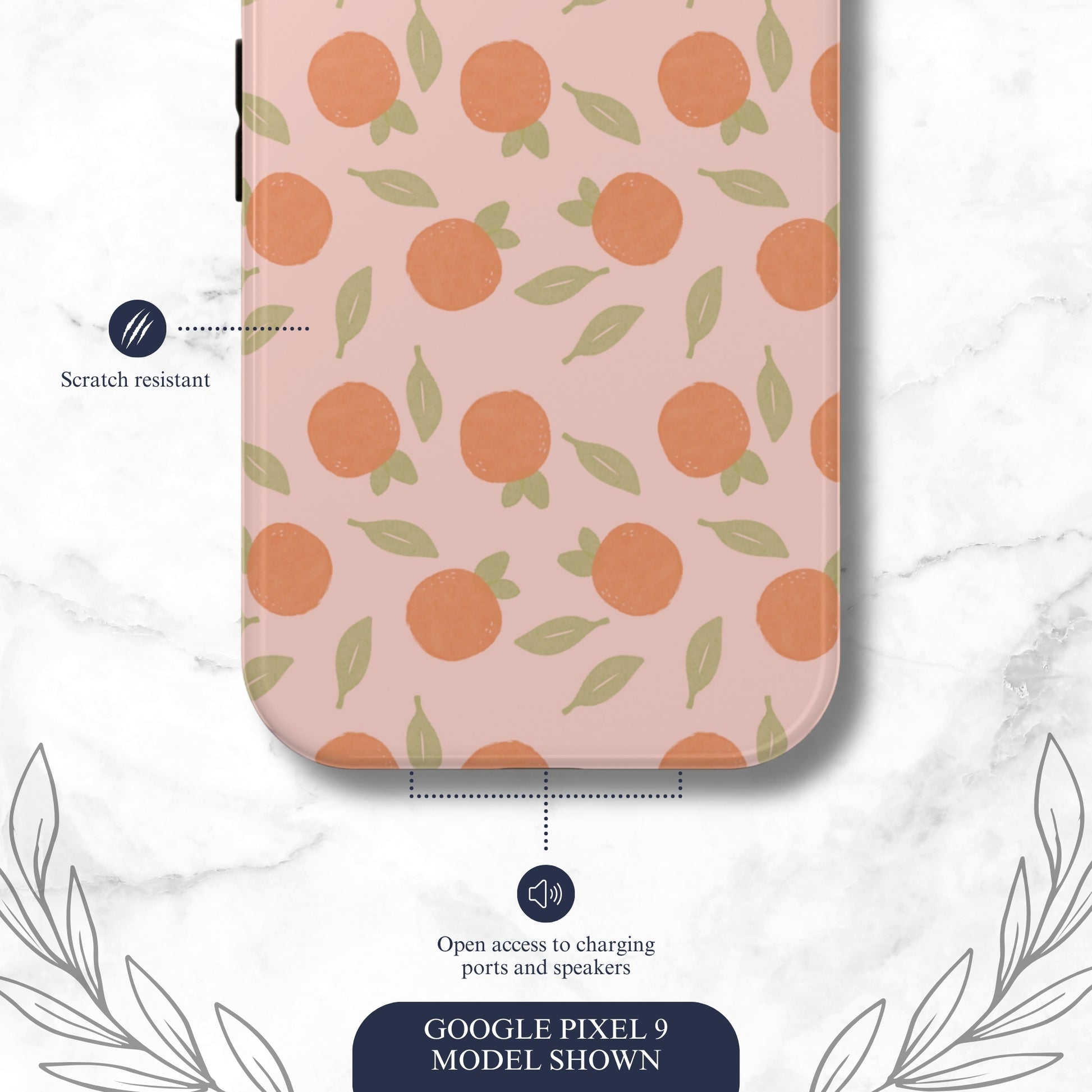 Orange Harvest - Google Pixel Case Phone Case-aesthetic phone case-shockproof phone case-cute phone case-designer phone case-elegant phone case-luxury phone case-phone accessories-fashion accessory