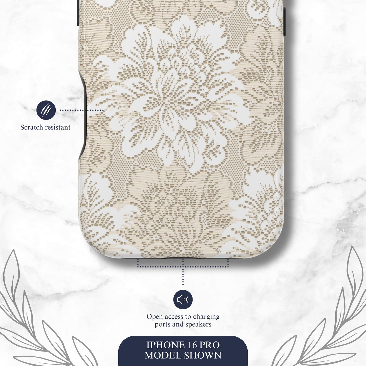 Keepsake Lace - Magsafe iPhone Case Phone Case-aesthetic phone case-shockproof phone case-cute phone case-designer phone case-elegant phone case-luxury phone case-phone accessories-fashion accessory