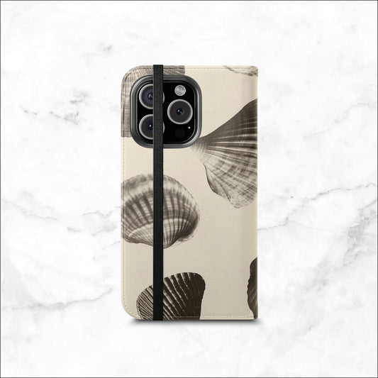 Ocean Whisper - iPhone Flip Case Wallet, Leather Folio Case Phone Case-aesthetic phone case-shockproof phone case-cute phone case-designer phone case-elegant phone case-luxury phone case-phone accessories-fashion accessory