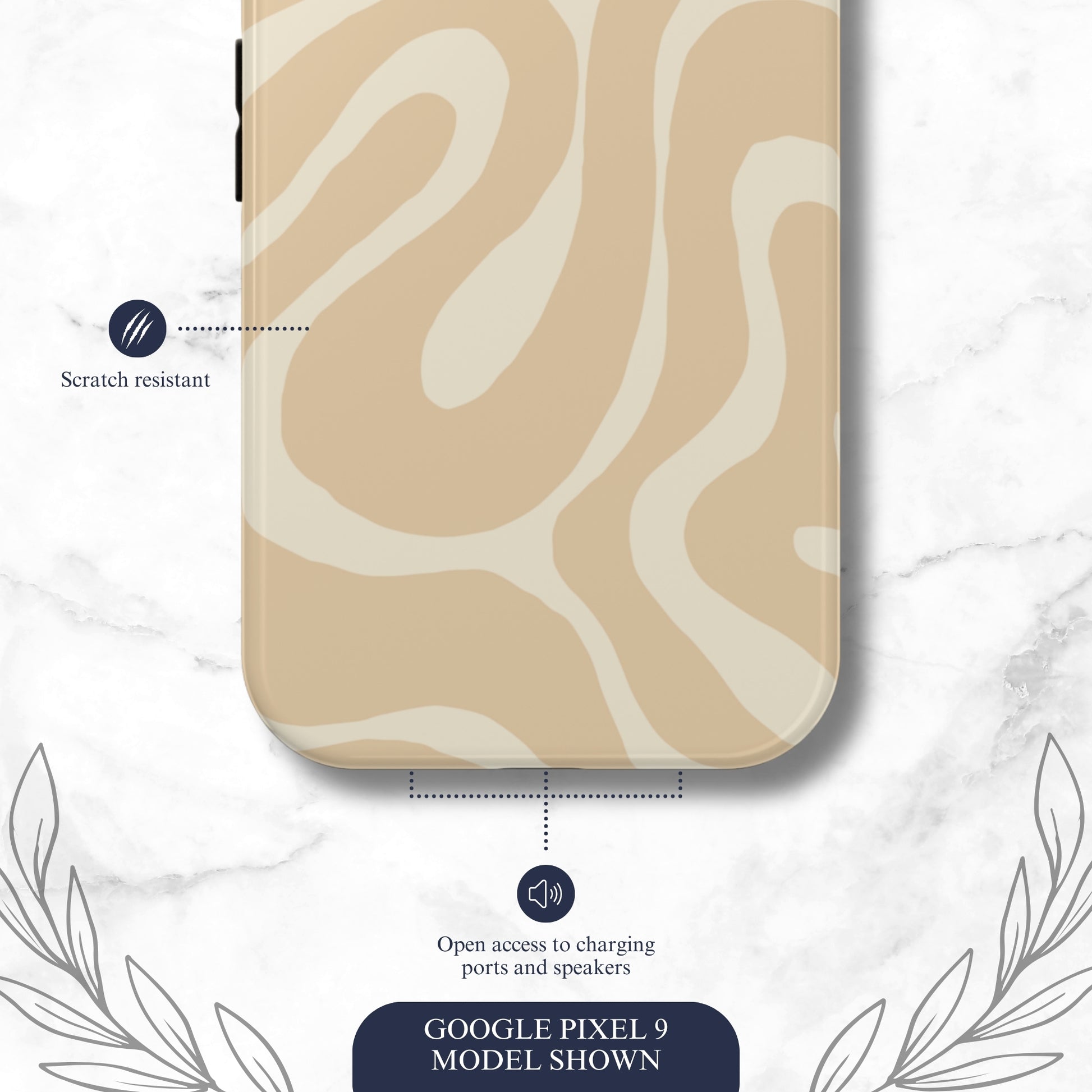 Caramel Twist - Google Pixel Case Phone Case-aesthetic phone case-shockproof phone case-cute phone case-designer phone case-elegant phone case-luxury phone case-phone accessories-fashion accessory