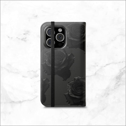 Dark Mystery - iPhone Flip Case Wallet, Leather Folio Case Phone Case-aesthetic phone case-shockproof phone case-cute phone case-designer phone case-elegant phone case-luxury phone case-phone accessories-fashion accessory