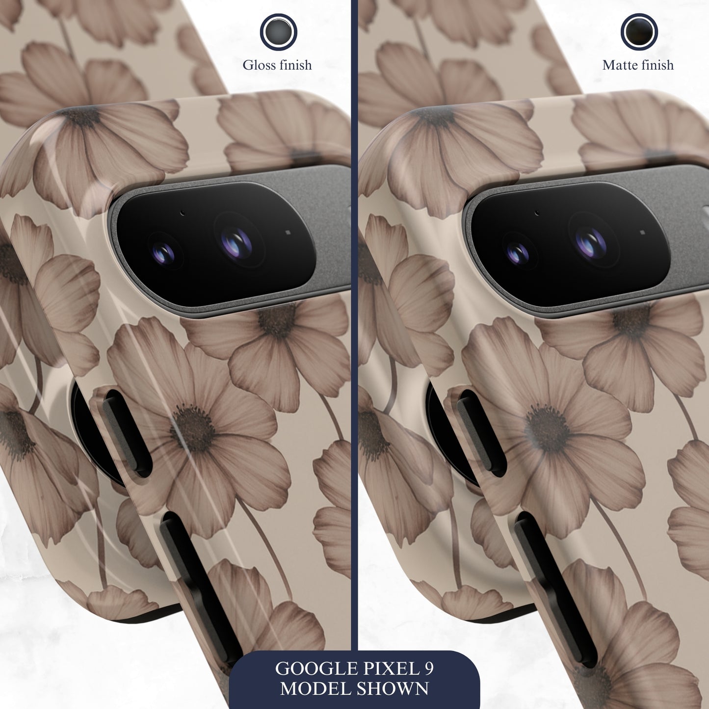 Sepia Bloom - Google Pixel Case Phone Case-aesthetic phone case-shockproof phone case-cute phone case-designer phone case-elegant phone case-luxury phone case-phone accessories-fashion accessory