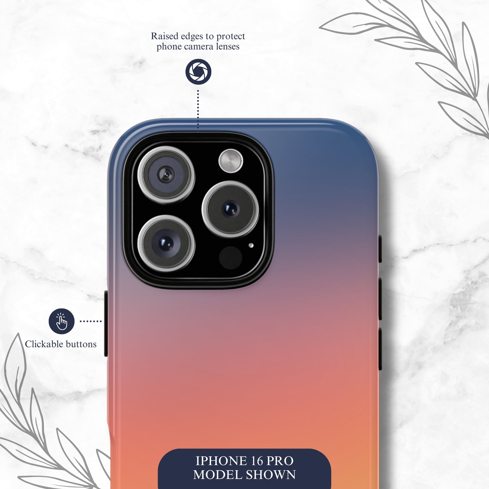 Sunset Aura - iPhone Case Phone Case-aesthetic phone case-shockproof phone case-cute phone case-designer phone case-elegant phone case-luxury phone case-phone accessories-fashion accessory