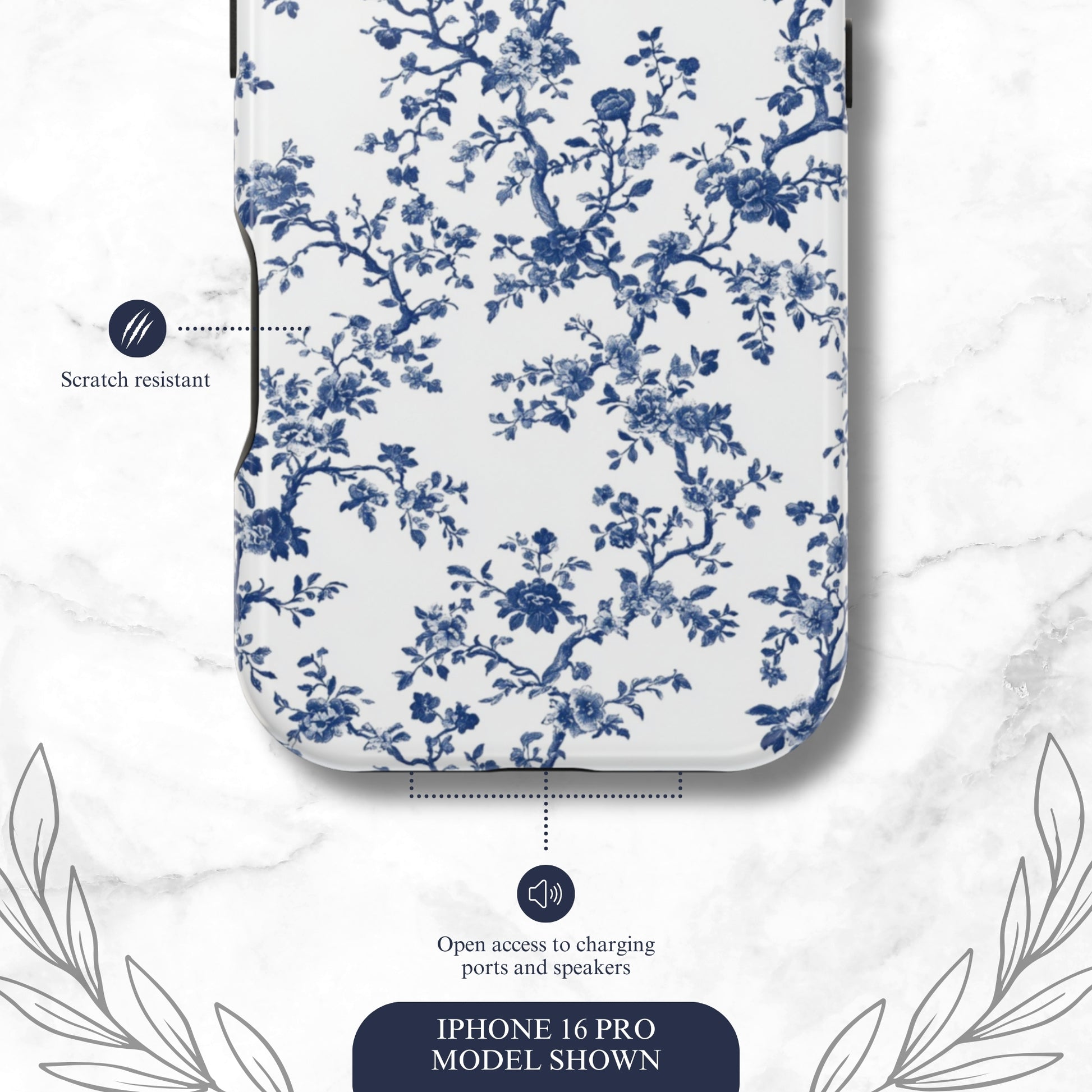 Frosted Toile - Magsafe iPhone Case Phone Case-aesthetic phone case-shockproof phone case-cute phone case-designer phone case-elegant phone case-luxury phone case-phone accessories-fashion accessory