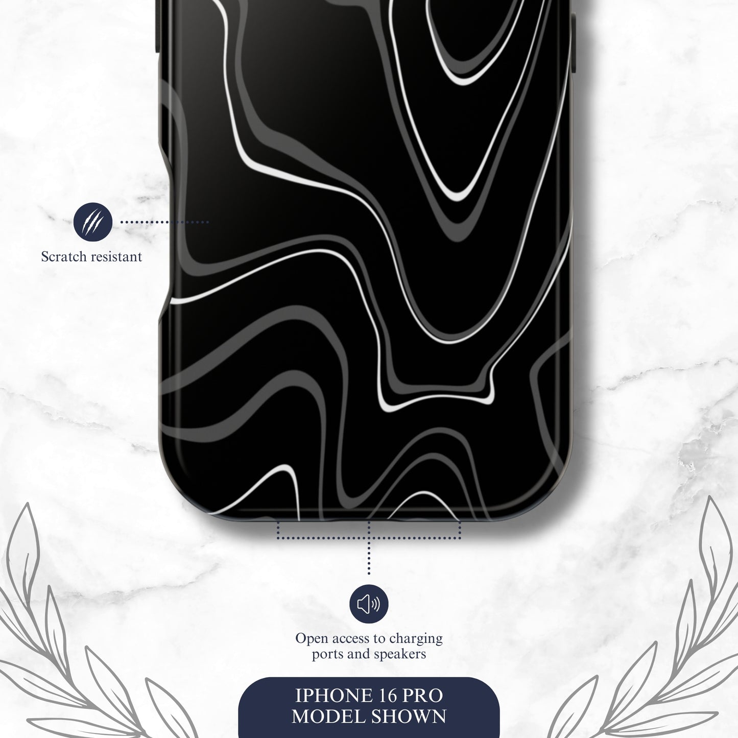 Night Threads - Magsafe iPhone Case Phone Case-aesthetic phone case-shockproof phone case-cute phone case-designer phone case-elegant phone case-luxury phone case-phone accessories-fashion accessory