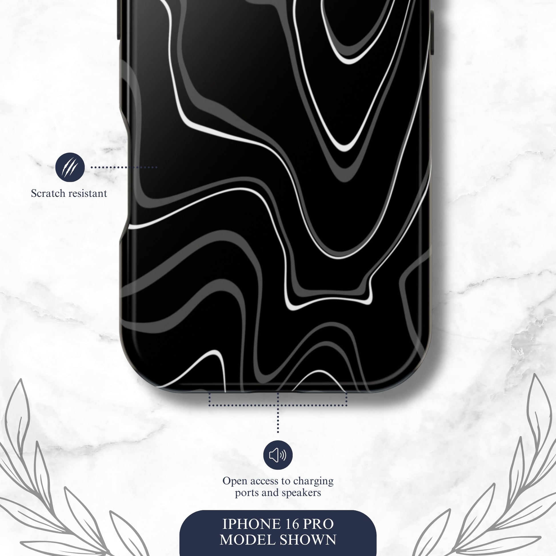 Night Threads - Magsafe iPhone Case Phone Case-aesthetic phone case-shockproof phone case-cute phone case-designer phone case-elegant phone case-luxury phone case-phone accessories-fashion accessory