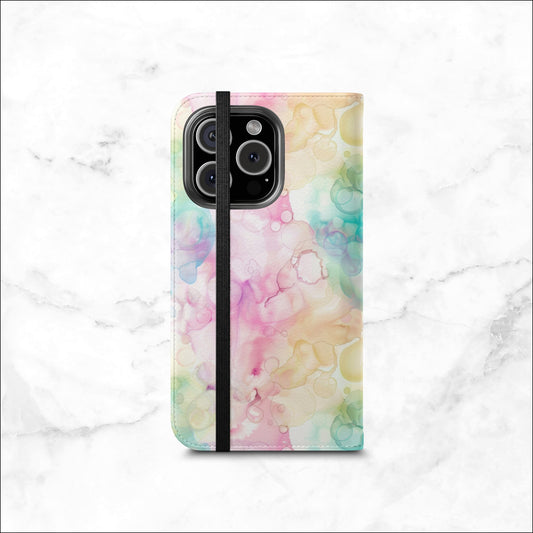 Bubble Bath - iPhone Flip Case Wallet, Leather Folio Case Phone Case-aesthetic phone case-shockproof phone case-cute phone case-designer phone case-elegant phone case-luxury phone case-phone accessories-fashion accessory