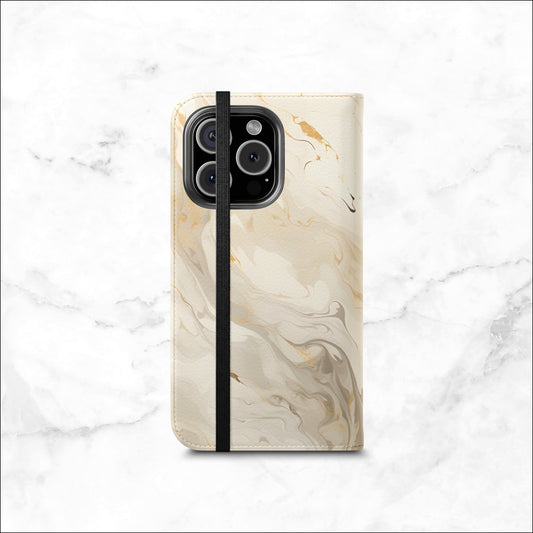 Double Cream - iPhone Flip Case Wallet, Leather Folio Case Phone Case-aesthetic phone case-shockproof phone case-cute phone case-designer phone case-elegant phone case-luxury phone case-phone accessories-fashion accessory