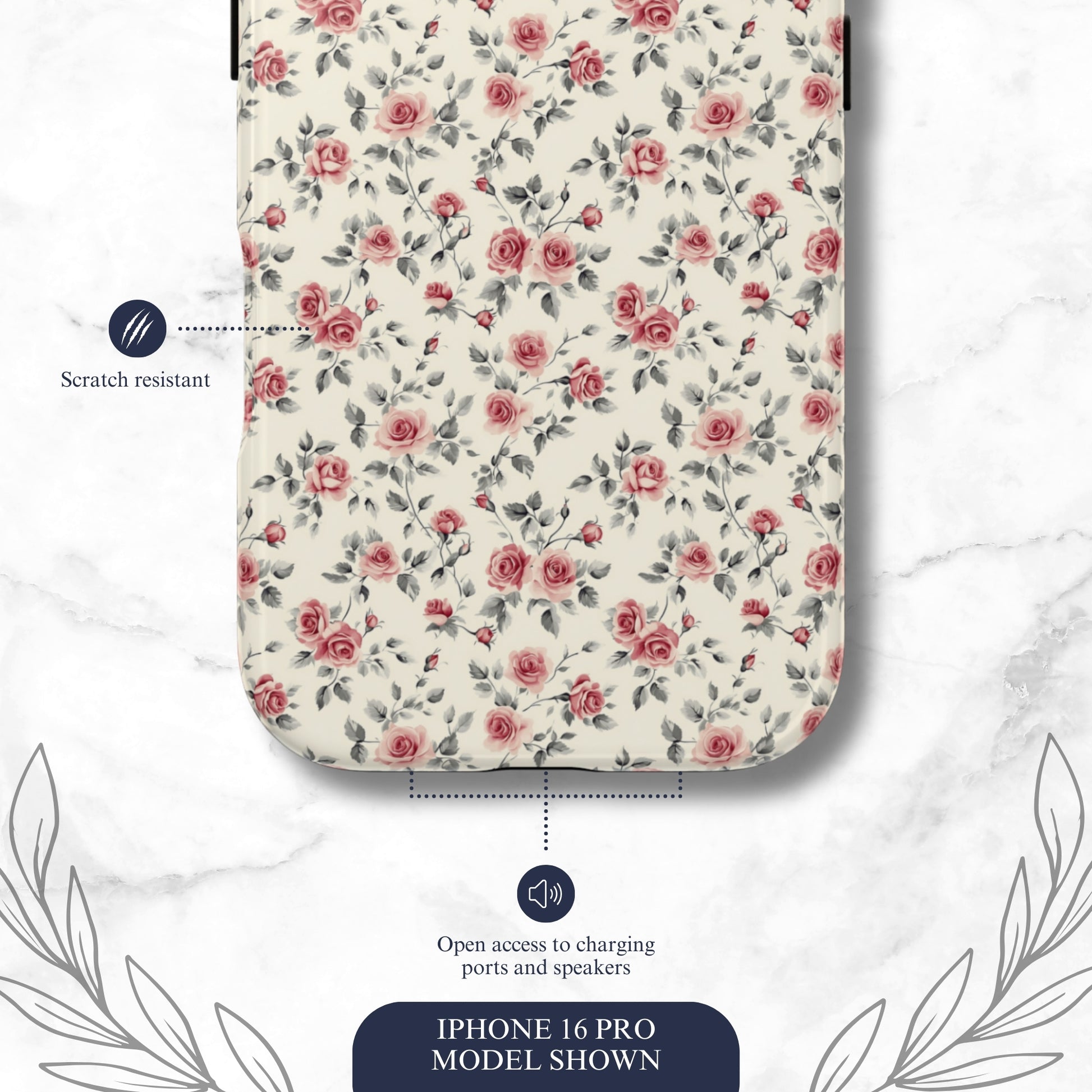 Cottage Charm - iPhone Case Phone Case-aesthetic phone case-shockproof phone case-cute phone case-designer phone case-elegant phone case-luxury phone case-phone accessories-fashion accessory