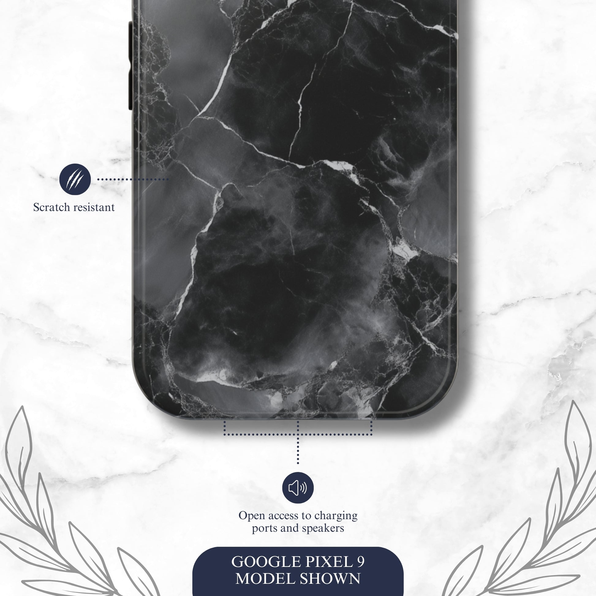 Obsidian - Google Pixel Case Phone Case-aesthetic phone case-shockproof phone case-cute phone case-designer phone case-elegant phone case-luxury phone case-phone accessories-fashion accessory
