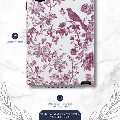 Mauve Toile - Samsung Galaxy Case Phone Case-aesthetic phone case-shockproof phone case-cute phone case-designer phone case-elegant phone case-luxury phone case-phone accessories-fashion accessory