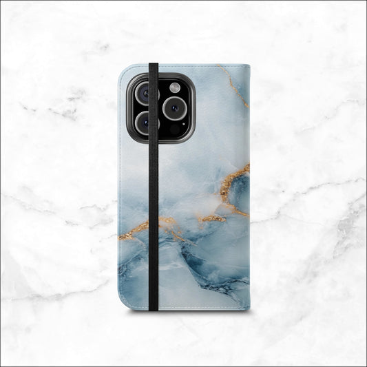 Glacier - iPhone Flip Case Wallet, Leather Folio Case Phone Case-aesthetic phone case-shockproof phone case-cute phone case-designer phone case-elegant phone case-luxury phone case-phone accessories-fashion accessory