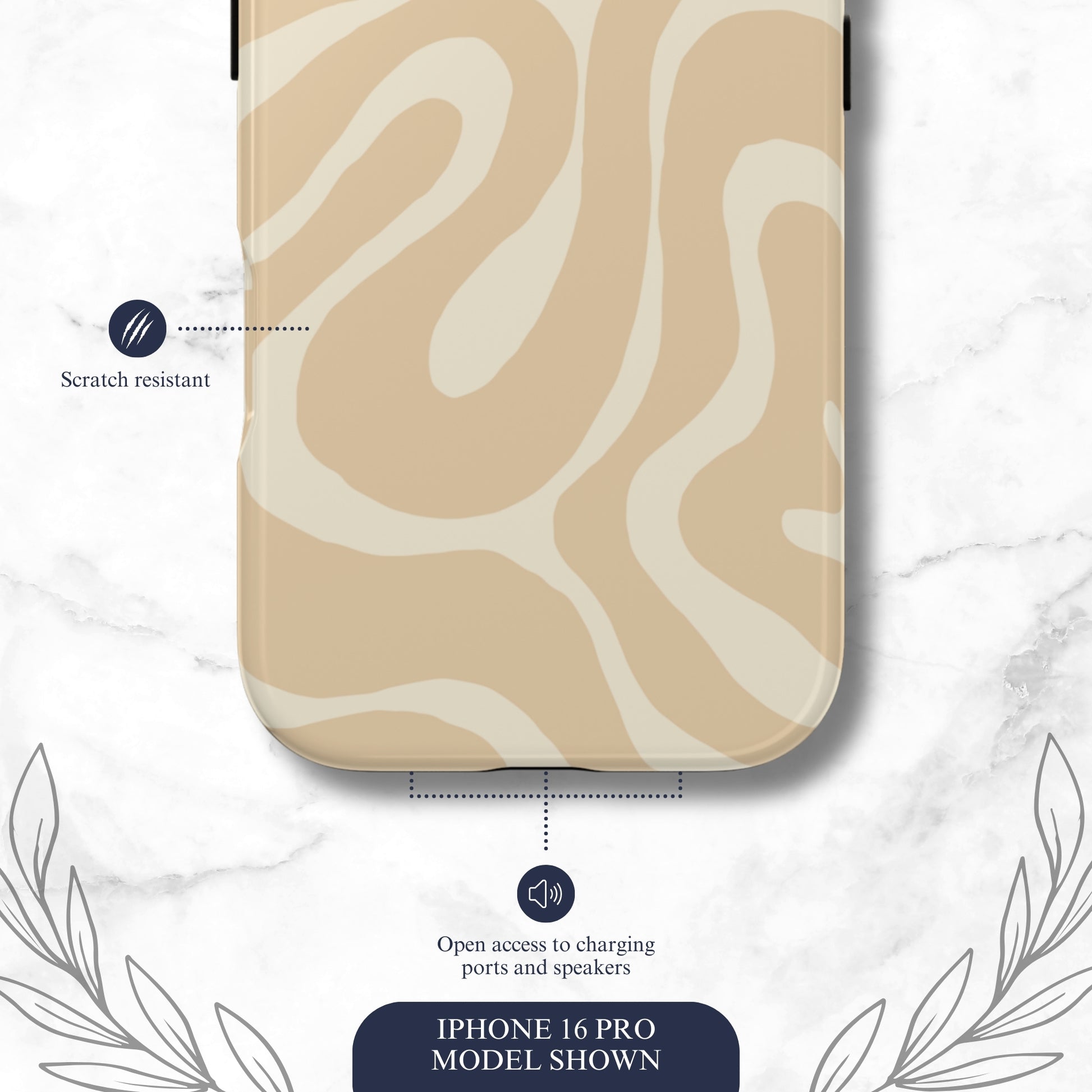 Caramel Twist - iPhone Case Phone Case-aesthetic phone case-shockproof phone case-cute phone case-designer phone case-elegant phone case-luxury phone case-phone accessories-fashion accessory