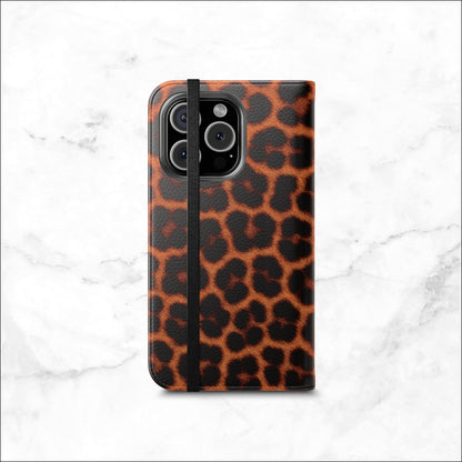 Animal Allure - iPhone Flip Case Wallet, Leather Folio Case Phone Case-aesthetic phone case-shockproof phone case-cute phone case-designer phone case-elegant phone case-luxury phone case-phone accessories-fashion accessory