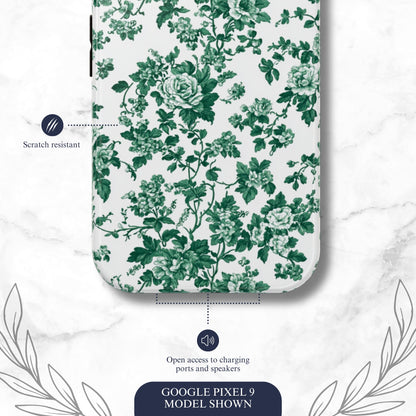Moss Toile - Google Pixel Case Phone Case-aesthetic phone case-shockproof phone case-cute phone case-designer phone case-elegant phone case-luxury phone case-phone accessories-fashion accessory
