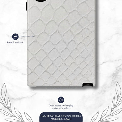 White Serpent - Samsung Galaxy Case Phone Case-aesthetic phone case-shockproof phone case-cute phone case-designer phone case-elegant phone case-luxury phone case-phone accessories-fashion accessory