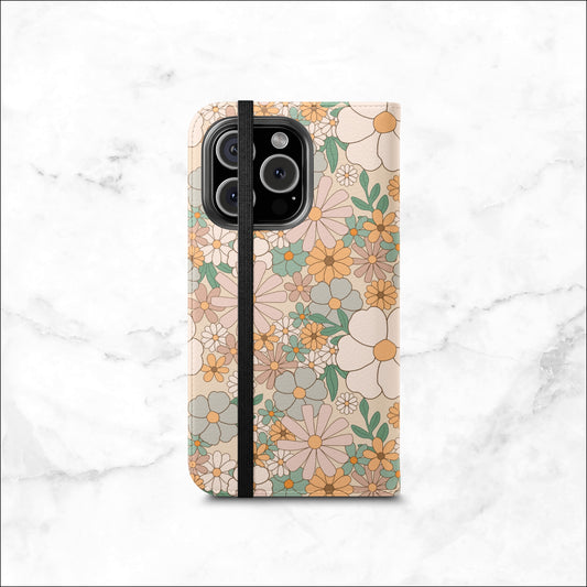 Sunny Day - iPhone Flip Case Wallet, Leather Folio Case Phone Case-aesthetic phone case-shockproof phone case-cute phone case-designer phone case-elegant phone case-luxury phone case-phone accessories-fashion accessory
