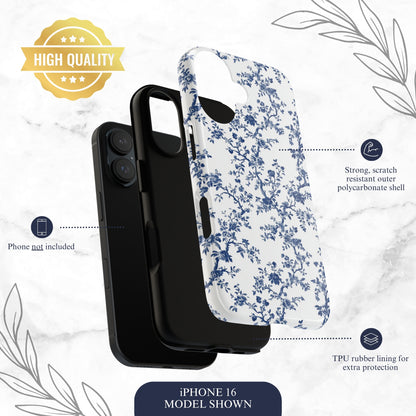 Frosted Toile - iPhone Case Phone Case-aesthetic phone case-shockproof phone case-cute phone case-designer phone case-elegant phone case-luxury phone case-phone accessories-fashion accessory