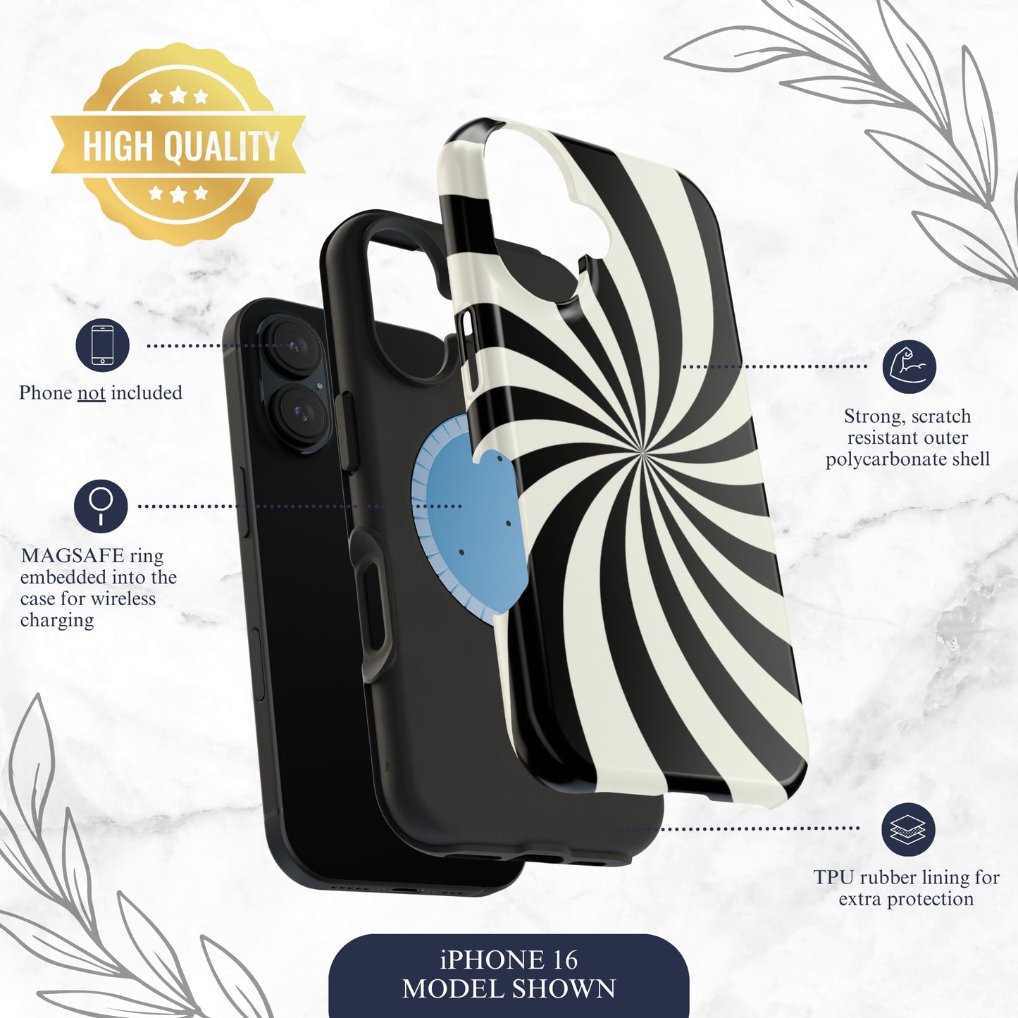 Eternal Loop - Magsafe iPhone Case Phone Case-aesthetic phone case-shockproof phone case-cute phone case-designer phone case-elegant phone case-luxury phone case-phone accessories-fashion accessory