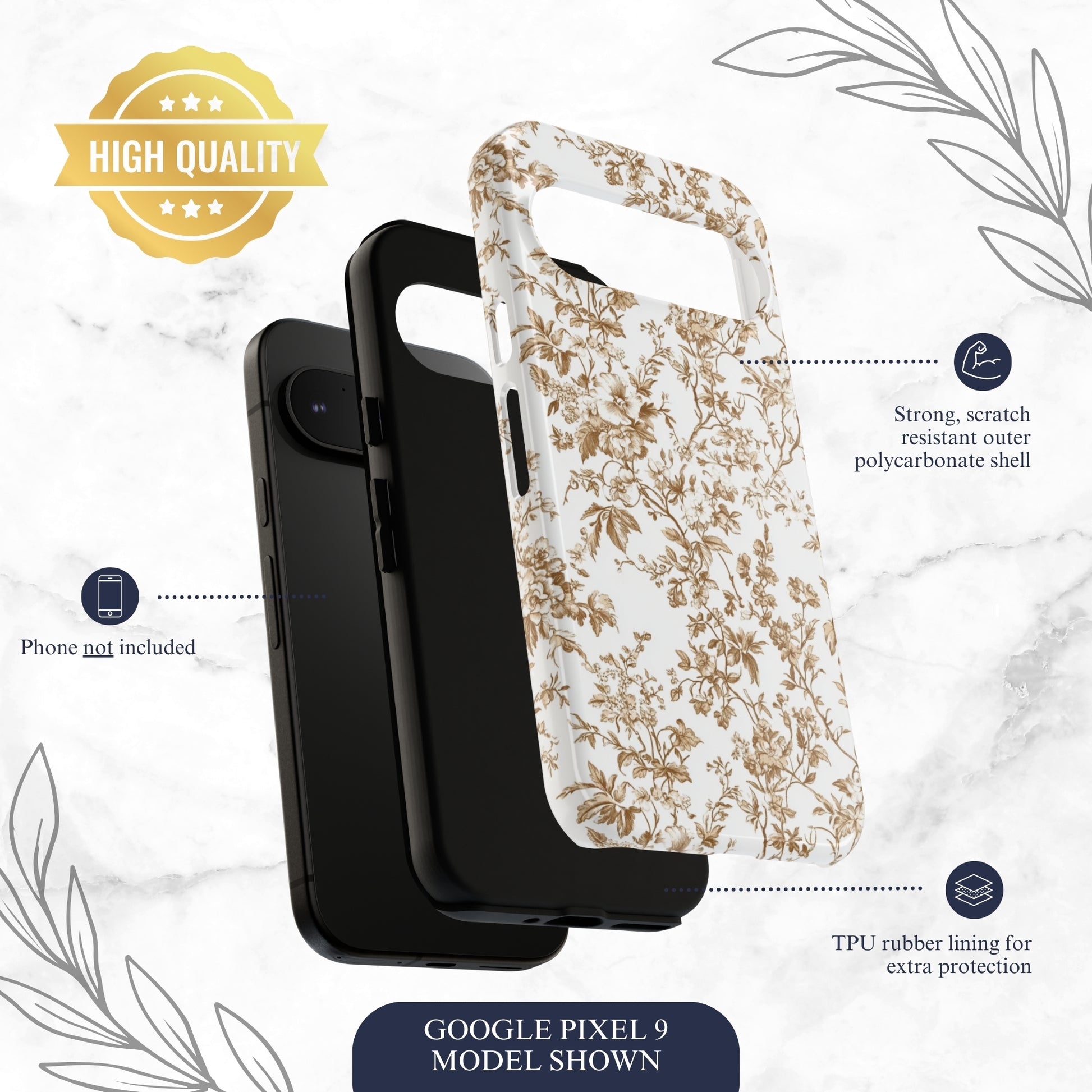 Clay Toile - Google Pixel Case Phone Case-aesthetic phone case-shockproof phone case-cute phone case-designer phone case-elegant phone case-luxury phone case-phone accessories-fashion accessory