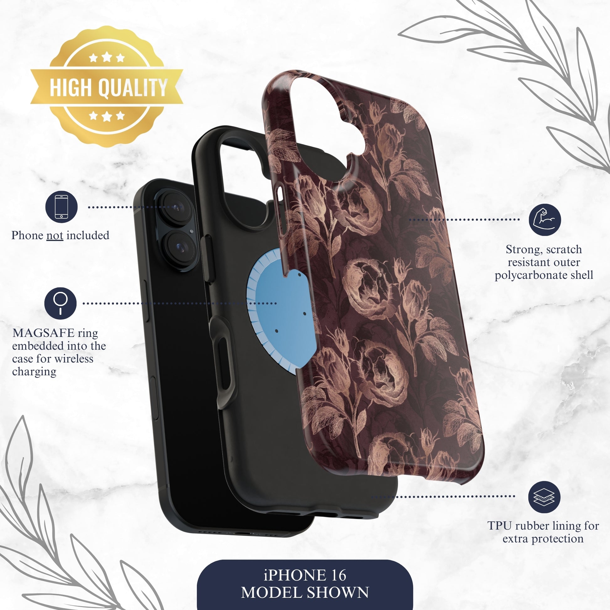 Indulge - Magsafe iPhone Case Phone Case-aesthetic phone case-shockproof phone case-cute phone case-designer phone case-elegant phone case-luxury phone case-phone accessories-fashion accessory