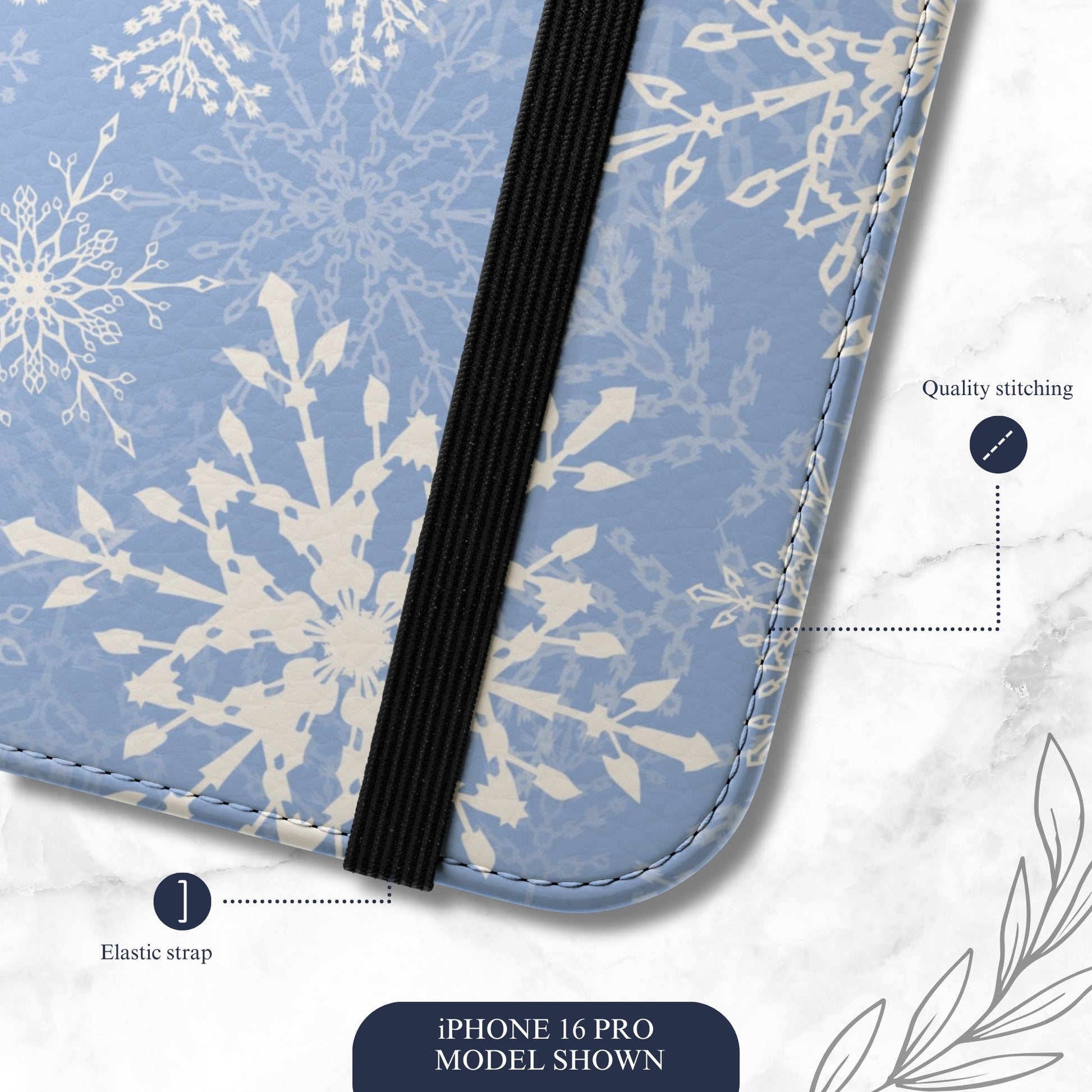 Winter Kiss - iPhone Flip Case Wallet, Leather Folio Case Phone Case-aesthetic phone case-shockproof phone case-cute phone case-designer phone case-elegant phone case-luxury phone case-phone accessories-fashion accessory