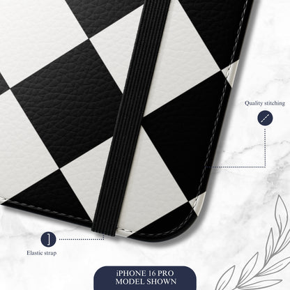 High Society - iPhone Flip Case Wallet, Leather Folio Case Phone Case-aesthetic phone case-shockproof phone case-cute phone case-designer phone case-elegant phone case-luxury phone case-phone accessories-fashion accessory
