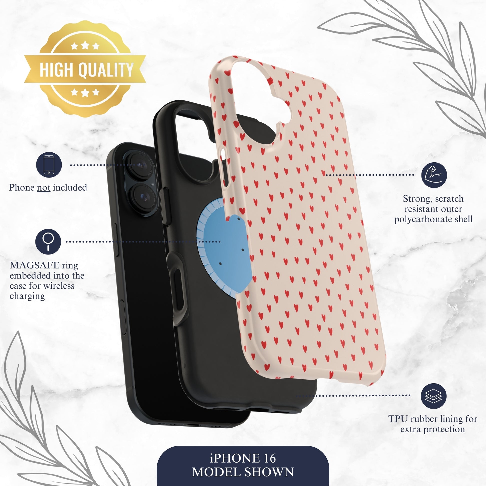 Secret Admirer - Magsafe iPhone Case Phone Case-aesthetic phone case-shockproof phone case-cute phone case-designer phone case-elegant phone case-luxury phone case-phone accessories-fashion accessory