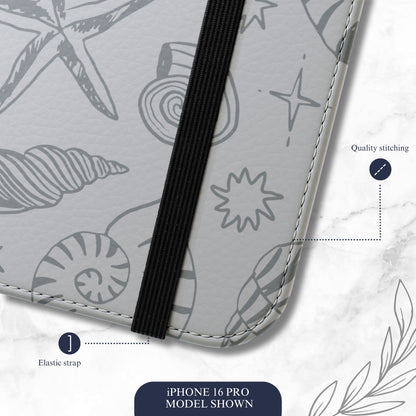 Washed Away - iPhone Flip Case Wallet, Leather Folio Case Phone Case-aesthetic phone case-shockproof phone case-cute phone case-designer phone case-elegant phone case-luxury phone case-phone accessories-fashion accessory