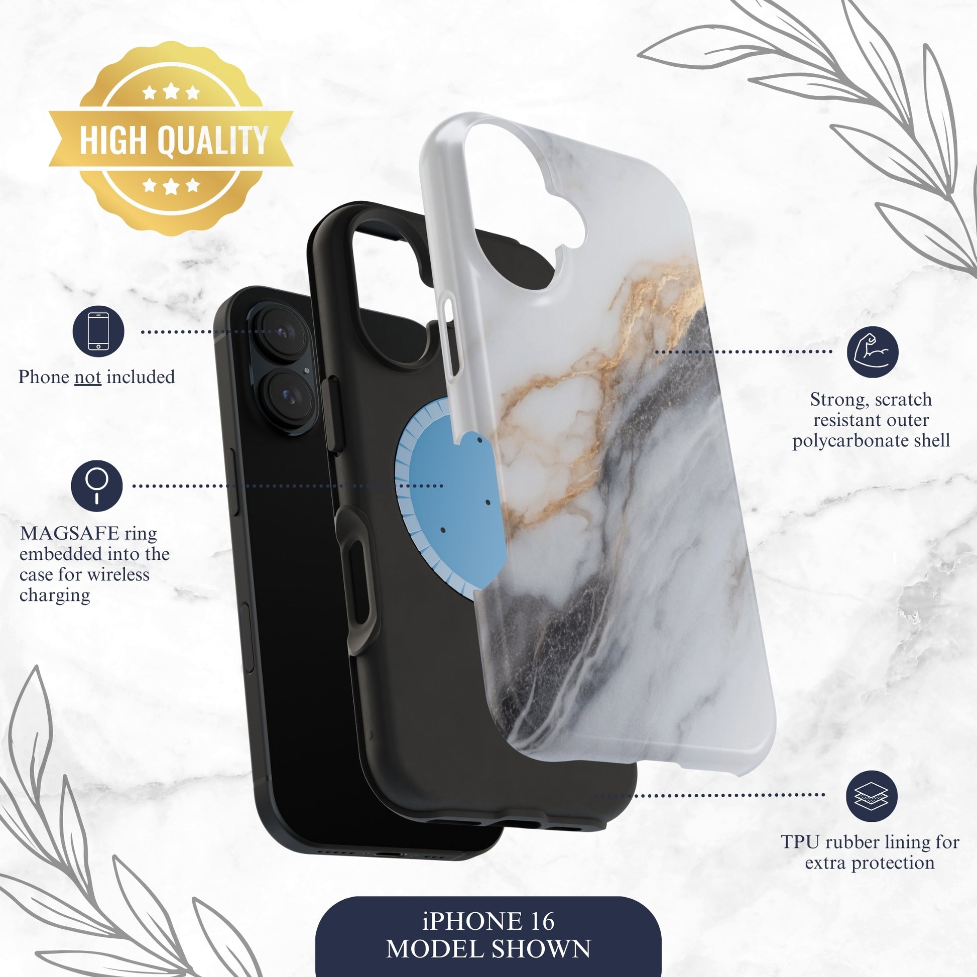 Ivory - Magsafe iPhone Case Phone Case-aesthetic phone case-shockproof phone case-cute phone case-designer phone case-elegant phone case-luxury phone case-phone accessories-fashion accessory