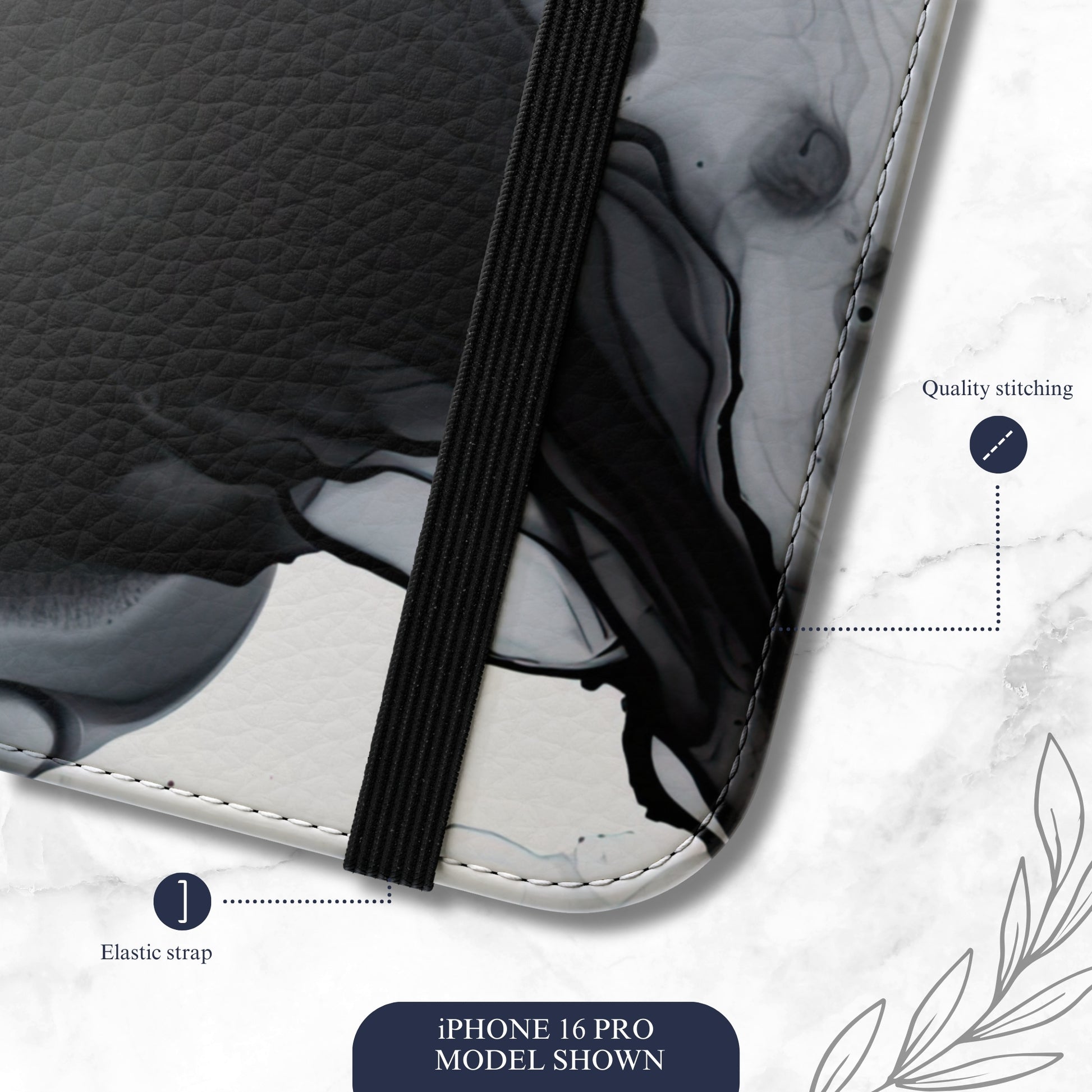 Cascade - iPhone Flip Case Wallet, Leather Folio Case Phone Case-aesthetic phone case-shockproof phone case-cute phone case-designer phone case-elegant phone case-luxury phone case-phone accessories-fashion accessory