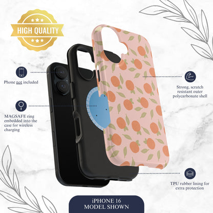 Orange Harvest - Magsafe iPhone Case Phone Case-aesthetic phone case-shockproof phone case-cute phone case-designer phone case-elegant phone case-luxury phone case-phone accessories-fashion accessory