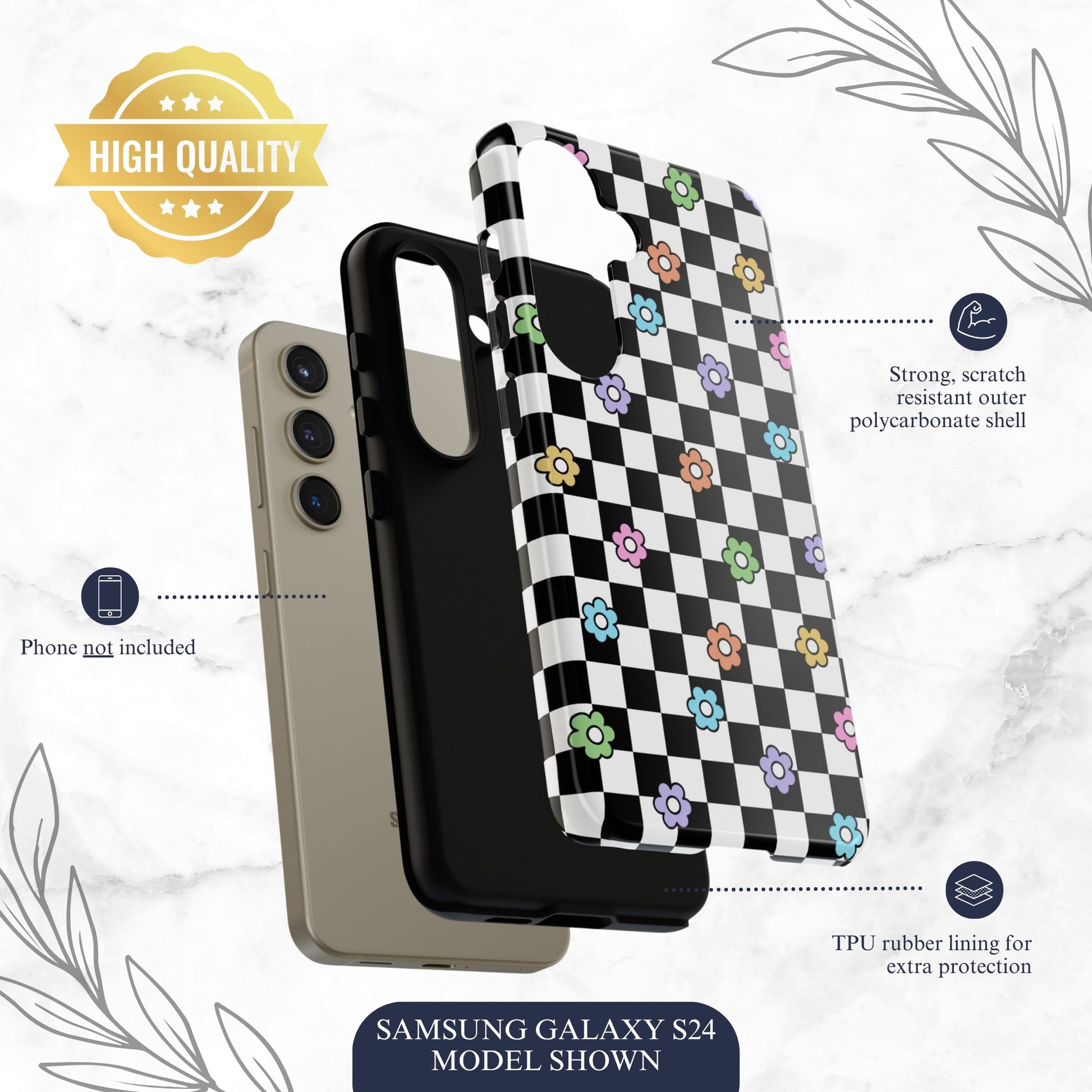 Check Mate - Samsung Galaxy Case Phone Case-aesthetic phone case-shockproof phone case-cute phone case-designer phone case-elegant phone case-luxury phone case-phone accessories-fashion accessory
