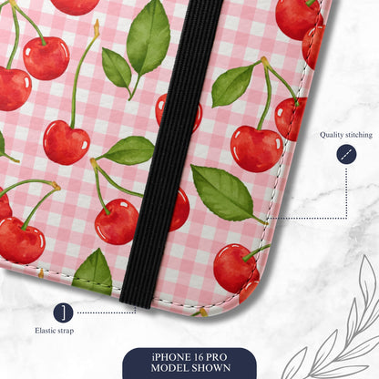 Flirting Season - iPhone Flip Case Wallet, Leather Folio Case Phone Case-aesthetic phone case-shockproof phone case-cute phone case-designer phone case-elegant phone case-luxury phone case-phone accessories-fashion accessory