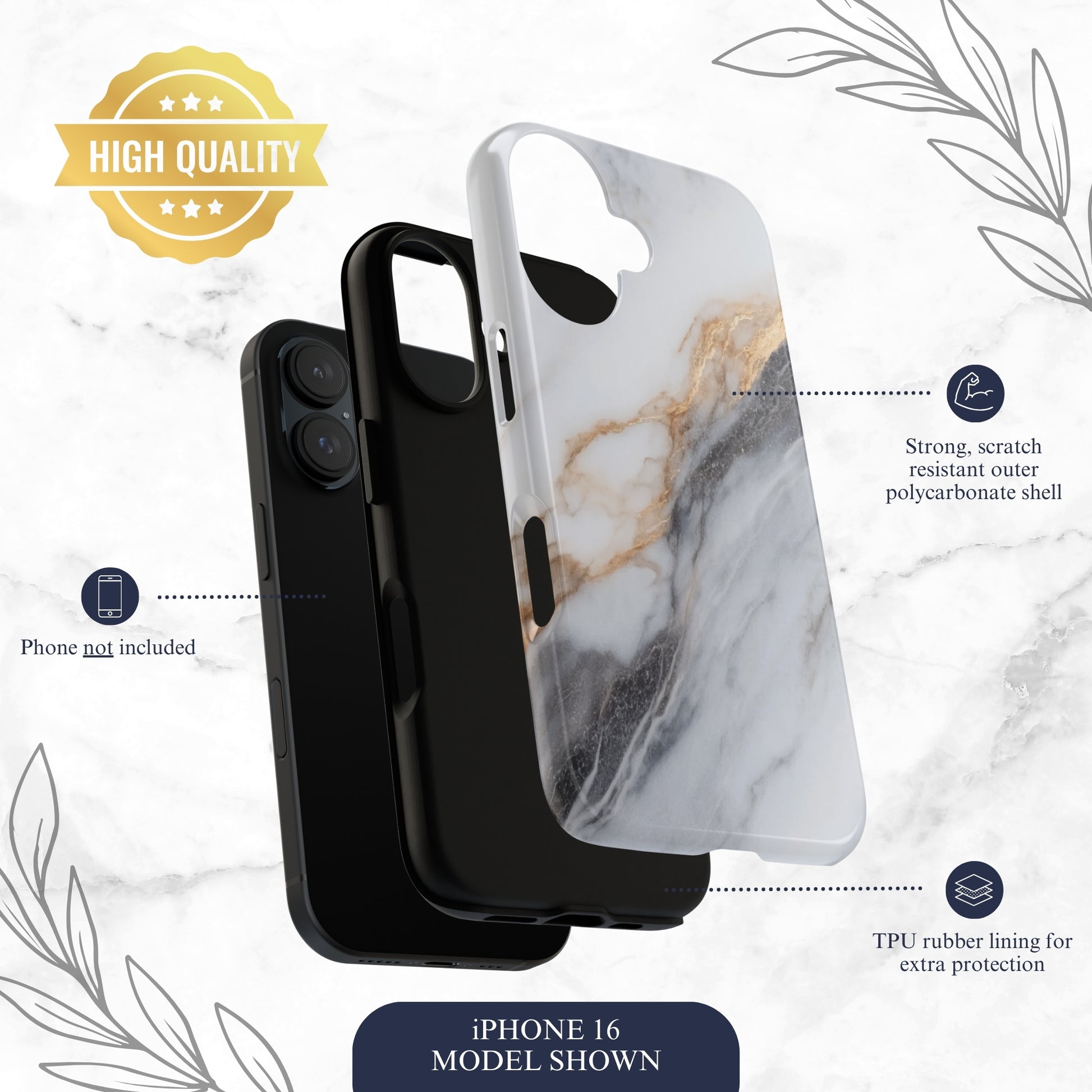 Ivory - iPhone Case Phone Case-aesthetic phone case-shockproof phone case-cute phone case-designer phone case-elegant phone case-luxury phone case-phone accessories-fashion accessory