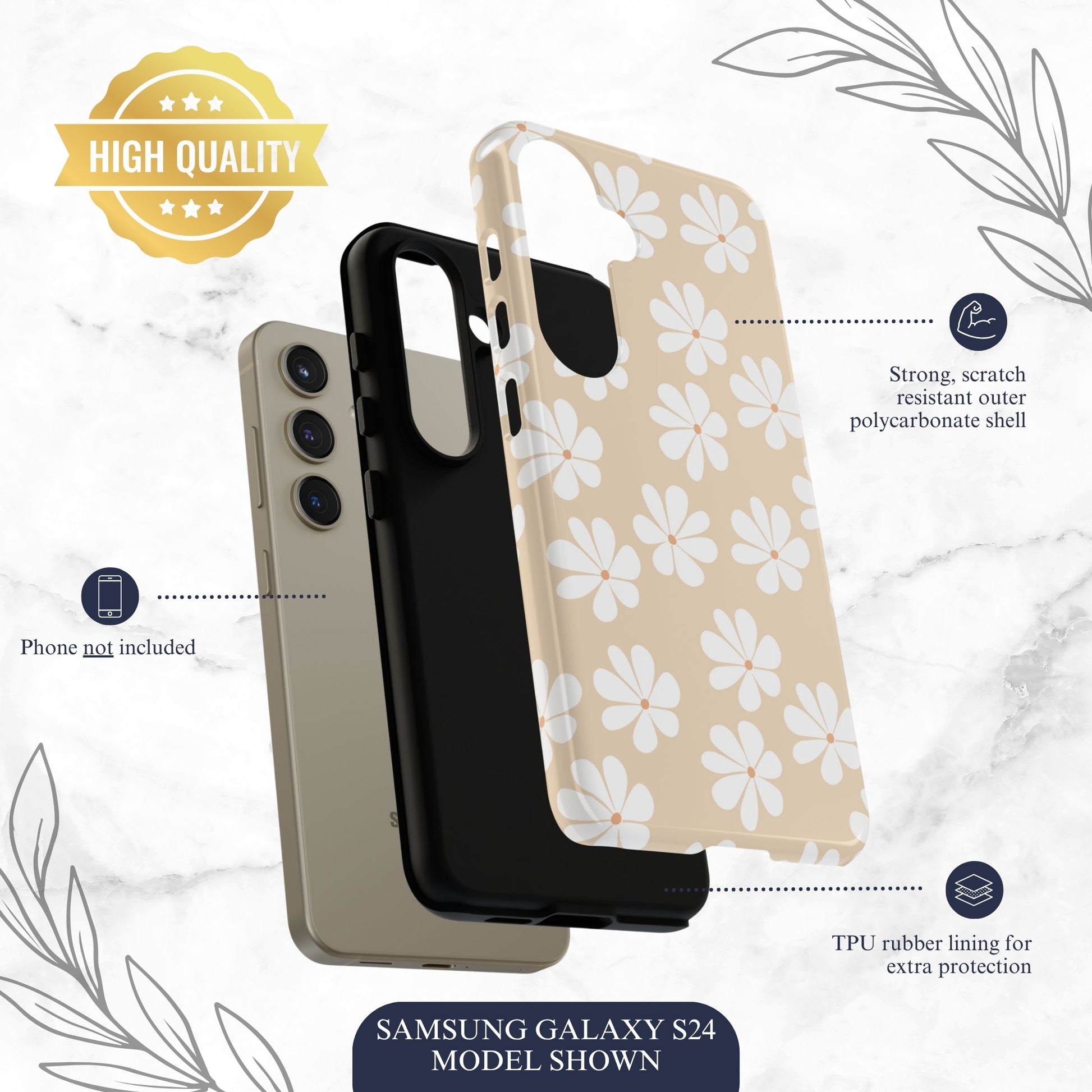 Bare Bloom - Samsung Galaxy Case Phone Case-aesthetic phone case-shockproof phone case-cute phone case-designer phone case-elegant phone case-luxury phone case-phone accessories-fashion accessory