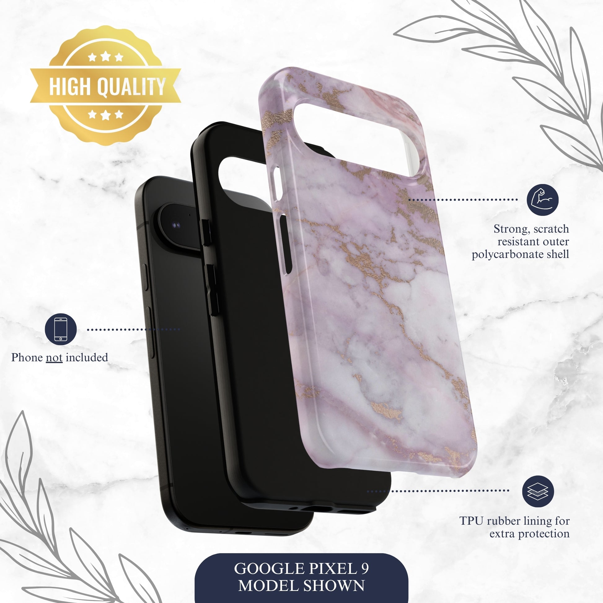 Luna Quartz - Google Pixel Case Phone Case-aesthetic phone case-shockproof phone case-cute phone case-designer phone case-elegant phone case-luxury phone case-phone accessories-fashion accessory