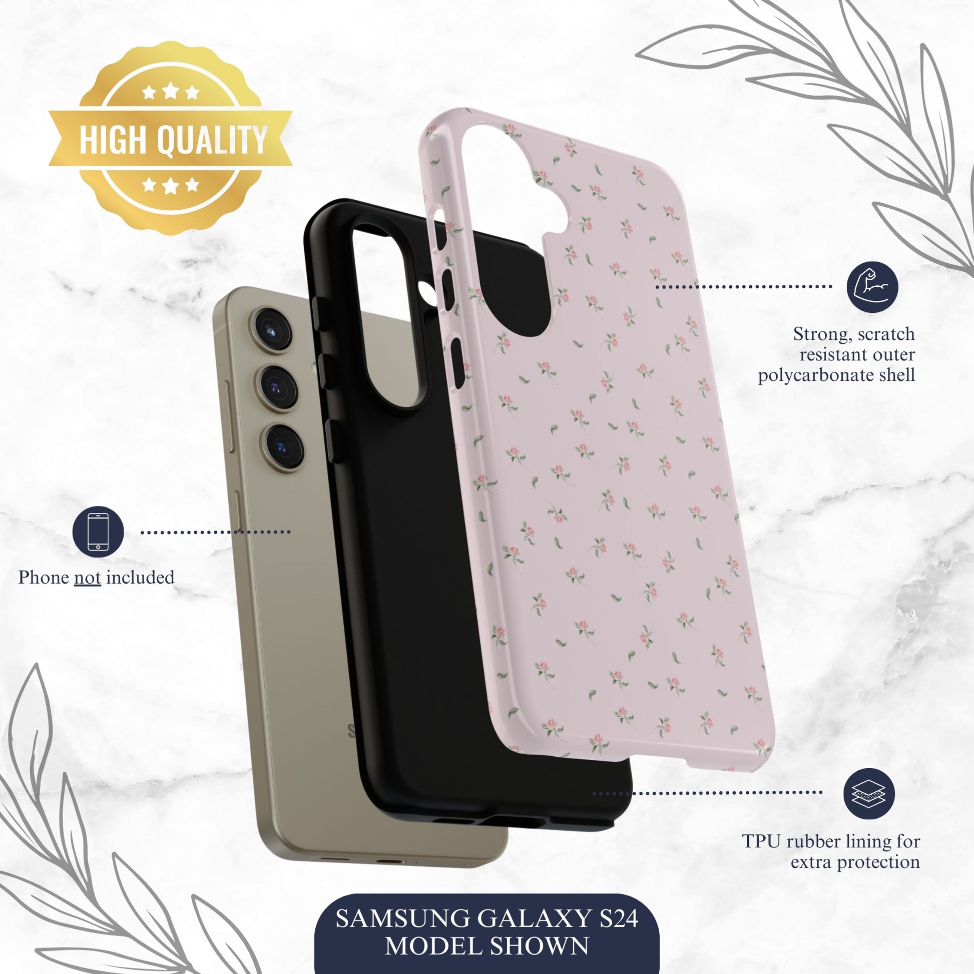 Gentle Touch - Samsung Galaxy Case Phone Case-aesthetic phone case-shockproof phone case-cute phone case-designer phone case-elegant phone case-luxury phone case-phone accessories-fashion accessory