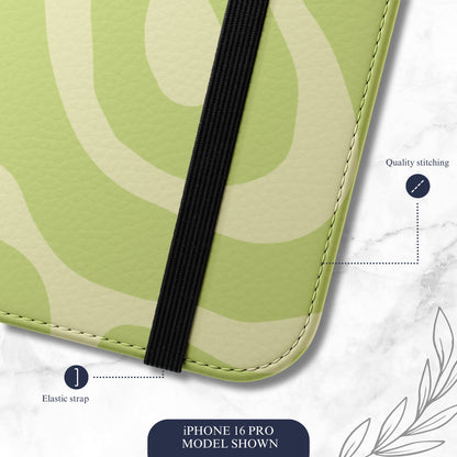 Fresh Feeling - iPhone Flip Case Wallet, Leather Folio Case Phone Case-aesthetic phone case-shockproof phone case-cute phone case-designer phone case-elegant phone case-luxury phone case-phone accessories-fashion accessory
