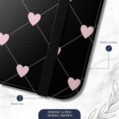 Dark Romance - iPhone Flip Case Wallet, Leather Folio Case Phone Case-aesthetic phone case-shockproof phone case-cute phone case-designer phone case-elegant phone case-luxury phone case-phone accessories-fashion accessory