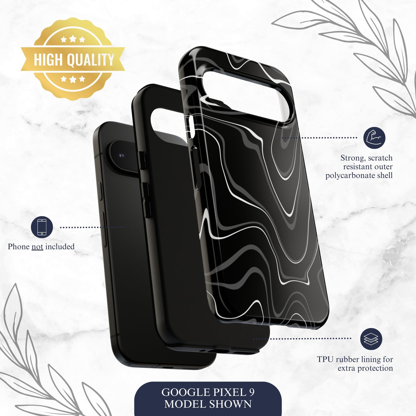 Night Threads - Google Pixel Case Phone Case-aesthetic phone case-shockproof phone case-cute phone case-designer phone case-elegant phone case-luxury phone case-phone accessories-fashion accessory