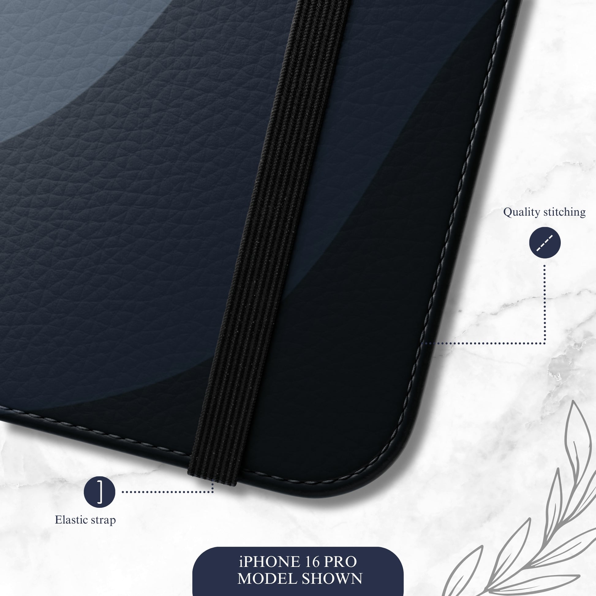 Distant Echo - iPhone Flip Case Wallet, Leather Folio Case Phone Case-aesthetic phone case-shockproof phone case-cute phone case-designer phone case-elegant phone case-luxury phone case-phone accessories-fashion accessory