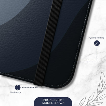 Distant Echo - iPhone Flip Case Wallet, Leather Folio Case Phone Case-aesthetic phone case-shockproof phone case-cute phone case-designer phone case-elegant phone case-luxury phone case-phone accessories-fashion accessory