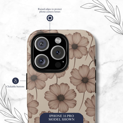 Sepia Bloom - iPhone Case Phone Case-aesthetic phone case-shockproof phone case-cute phone case-designer phone case-elegant phone case-luxury phone case-phone accessories-fashion accessory